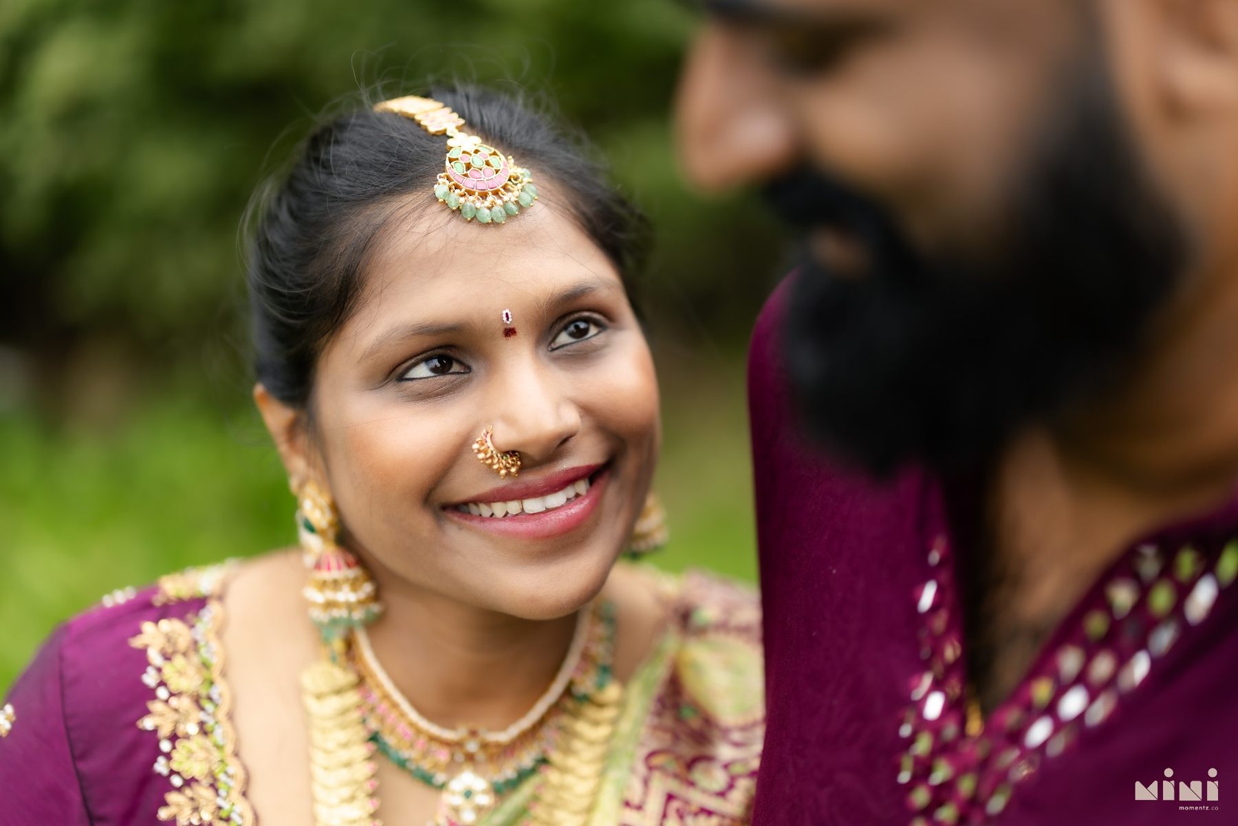 Divya sharing a quiet smile during the celebrations